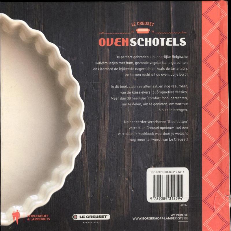 Achterkant van Ovenschotels - le creuset