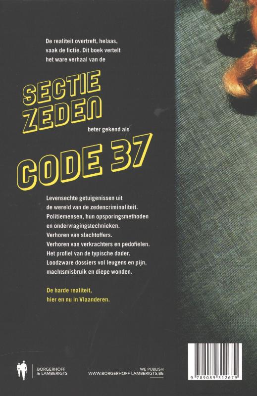 Achterkant van Het ware verhaal van Code 37