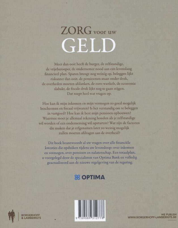 Achterkant van Zorg voor uw geld