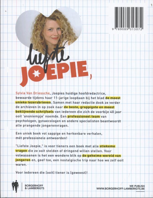 Achterkant van Liefste Joepie