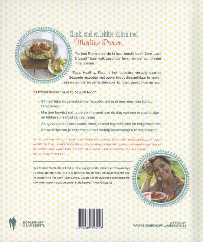 Achterkant van Easy healthy fast