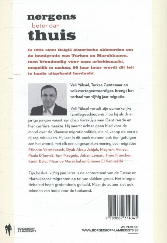 Achterkant van Nergens beter dan thuis