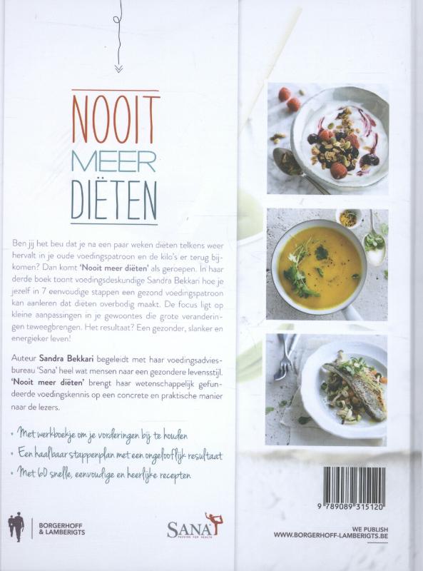 Achterkant van Nooit meer diëten