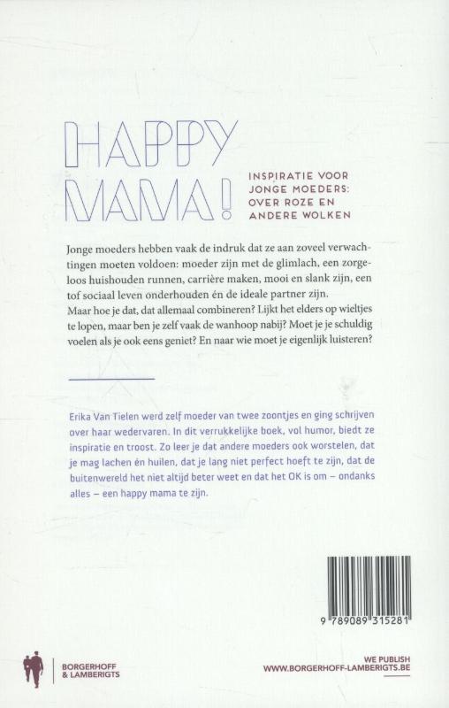 Achterkant van Happy mama!