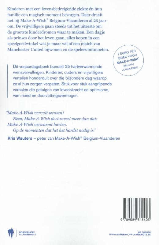 Achterkant van Make a wish