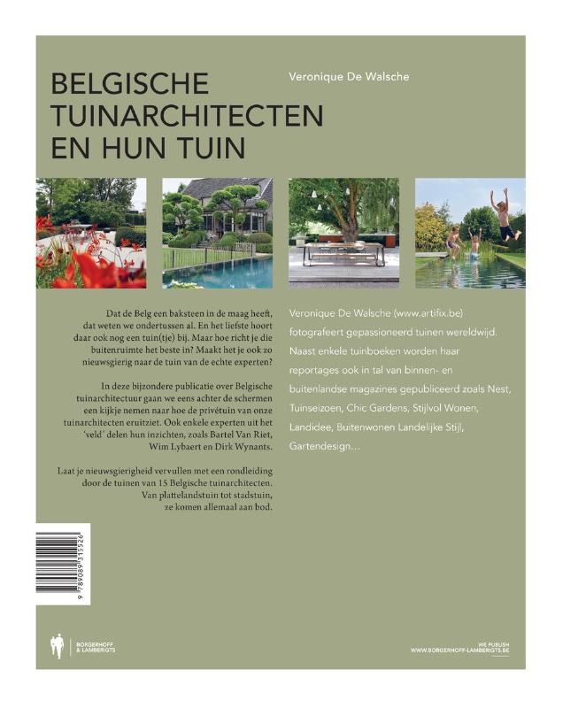 Achterkant van Belgische tuinarchitecten en hun tuin