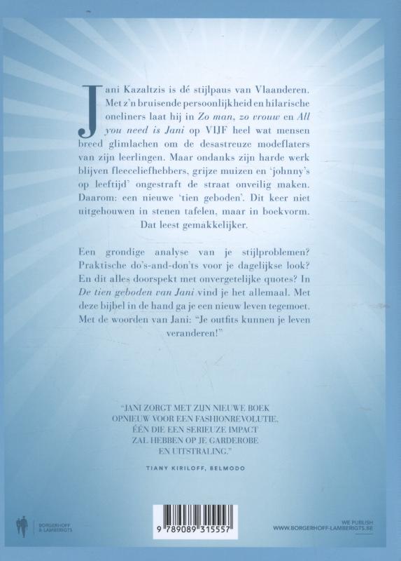 Achterkant van De 10 geboden van Jani