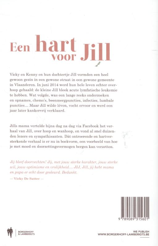 Achterkant van Een hart voor Jill