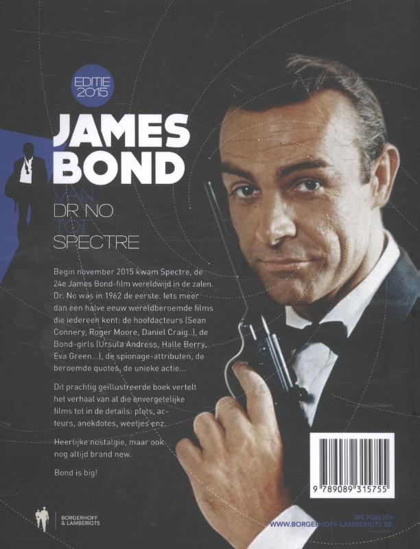 Achterkant van James Bond, van Dr. No tot Spectre