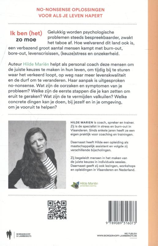 Achterkant van Ik ben (het) zo moe