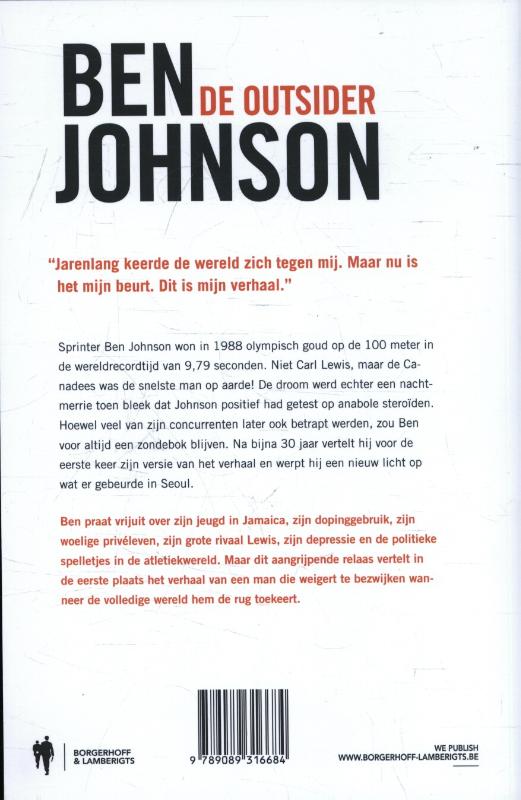 Achterkant van De Outsider