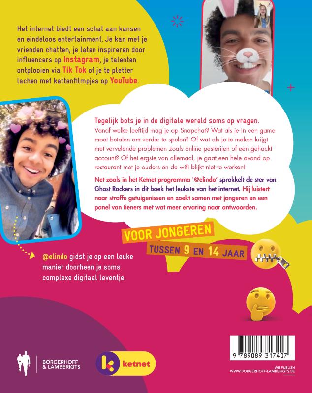 Achterkant van Het boek van @Elindo