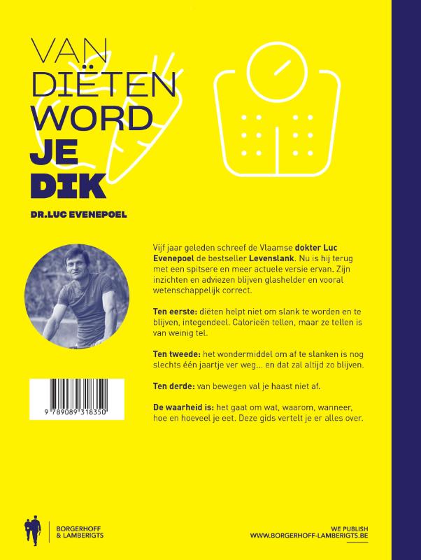 Achterkant van Van diëten word je dik