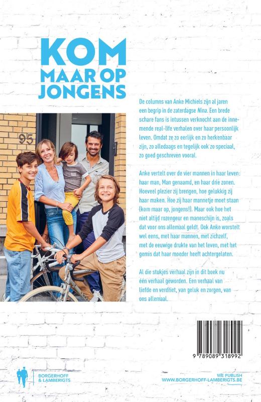 Achterkant van Kom maar op jongens