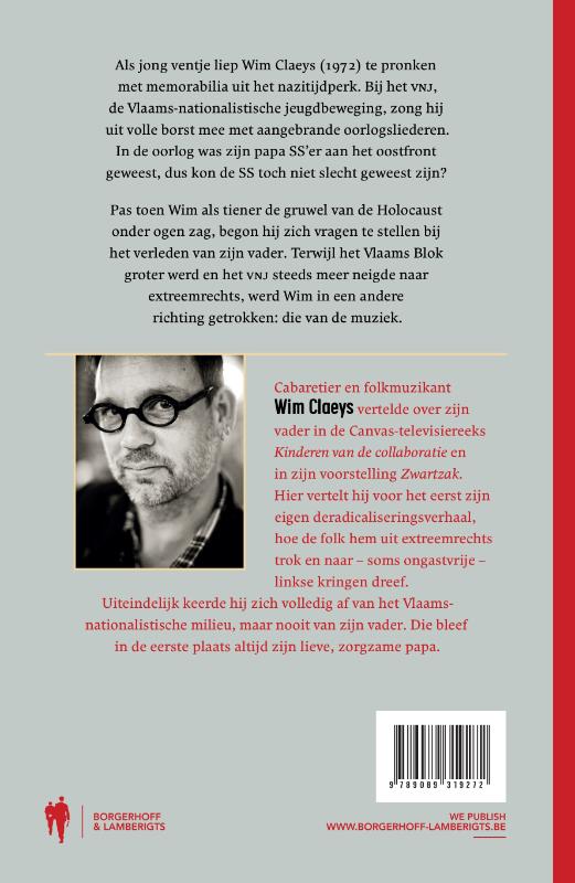Achterkant van Mijn papa was bij de SS