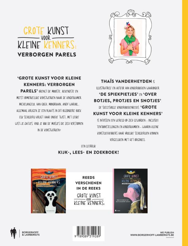 Achterkant van Grote Kunst voor Kleine Kenners. Verborgen Parels