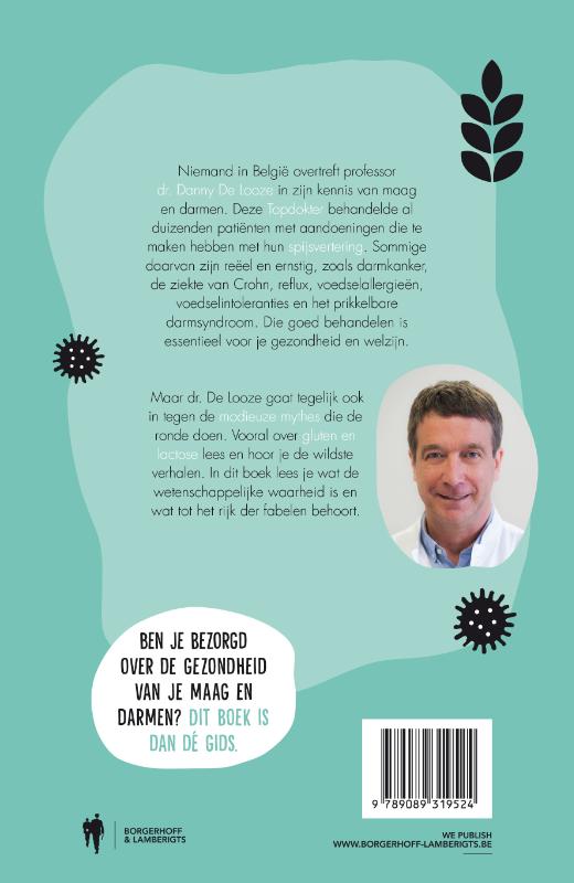 Achterkant van Lactose, gluten en co