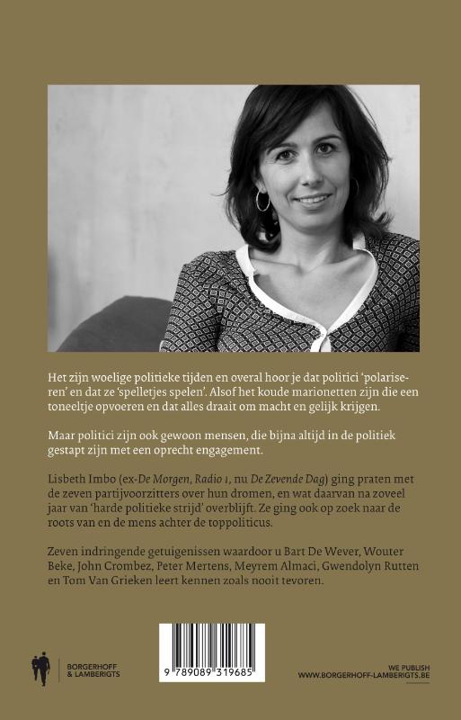 Achterkant van Zeven politieke dromers