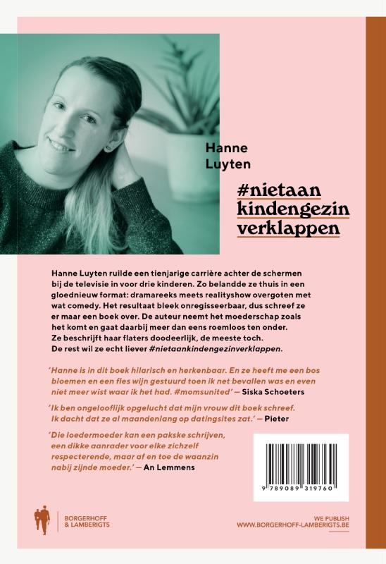 Achterkant van Niet aan kind en gezin verklappen