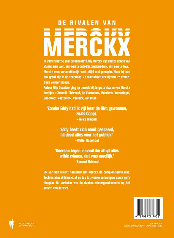 Achterkant van De rivalen van Merckx