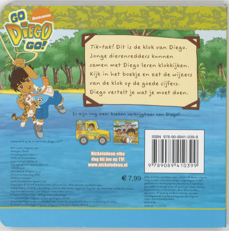 Achterkant van Klokkijken met Diego