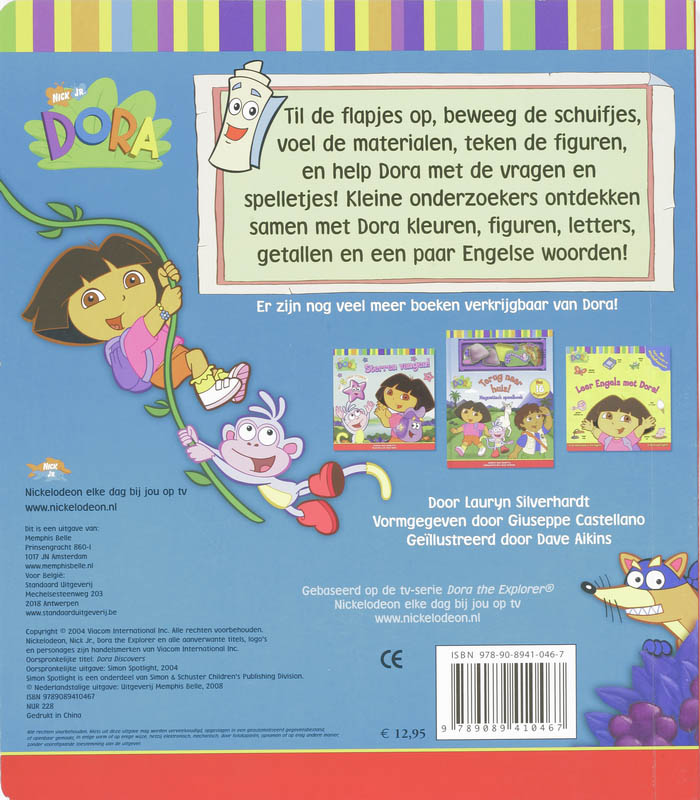 Achterkant van Dora op ontdekkingsreis