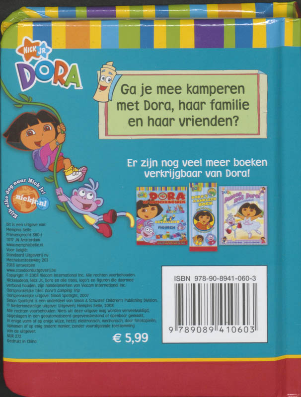 Achterkant van Gaat kamperen