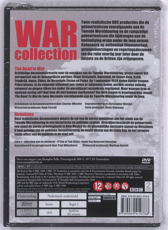 Achterkant van BBC War Collection