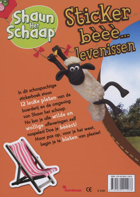 Achterkant van Stickerbeee...levenissen