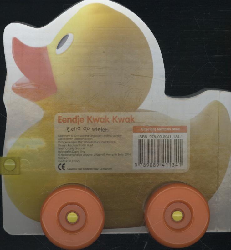 Achterkant van Eendje kwak kwak