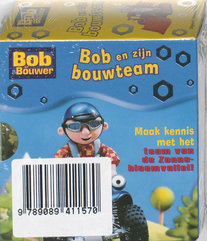 Achterkant van Bob en zijn bouwteam