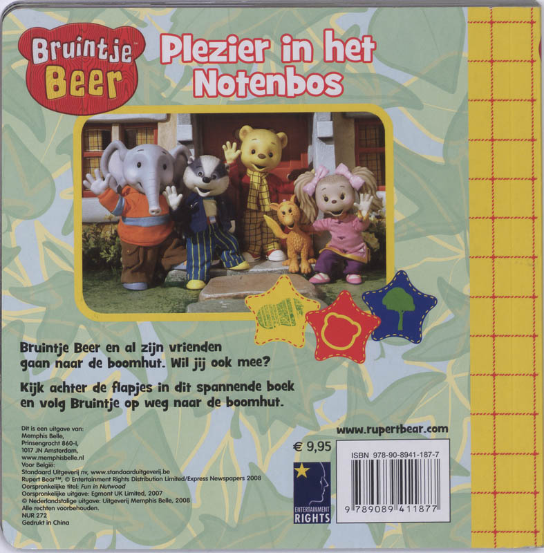 Achterkant van Plezier in het Notenbos