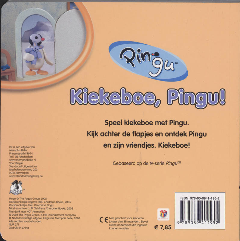 Achterkant van Kiekeboe, Pingu!