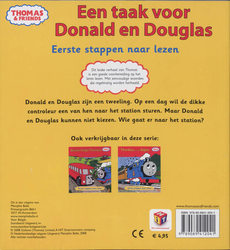 Achterkant van Een taak voor Donald en Douglas