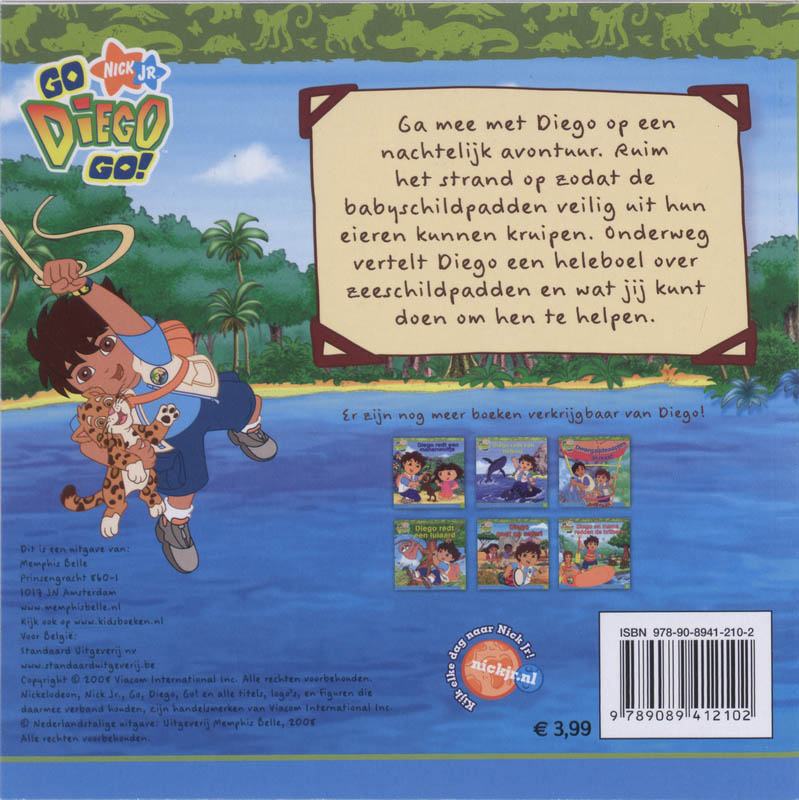 Achterkant van Diego redt de zeeschildpadden