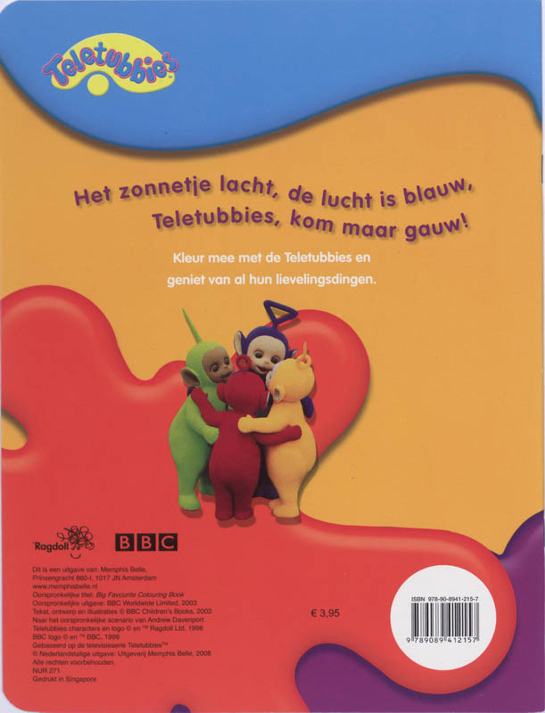 Achterkant van Groot Lievelingskleurboek