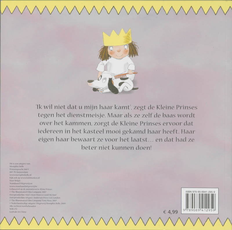Achterkant van Ik wil mijn haar niet kammen!