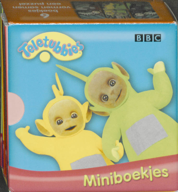 Achterkant van Teletubbies Miniboekjes (5 titels)