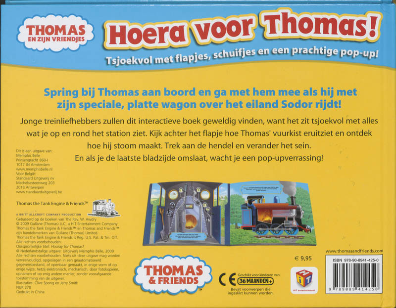 Achterkant van Hoera voor Thomas
