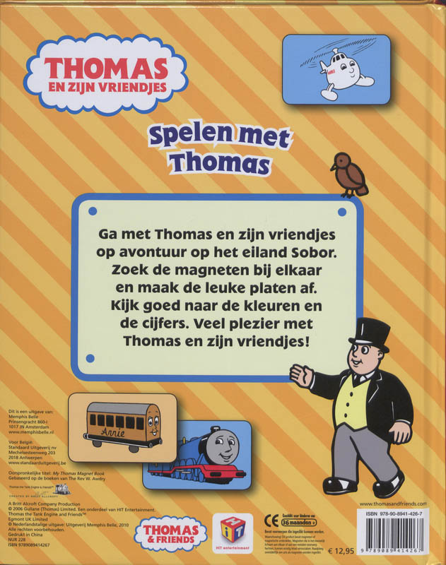 Achterkant van Spelen met Thomas