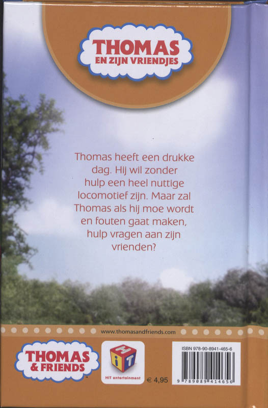 Achterkant van Thomas' drukke dag