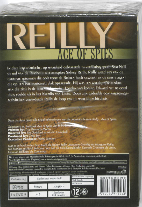 Achterkant van Reilly - ace of spies Special Ed slipcase