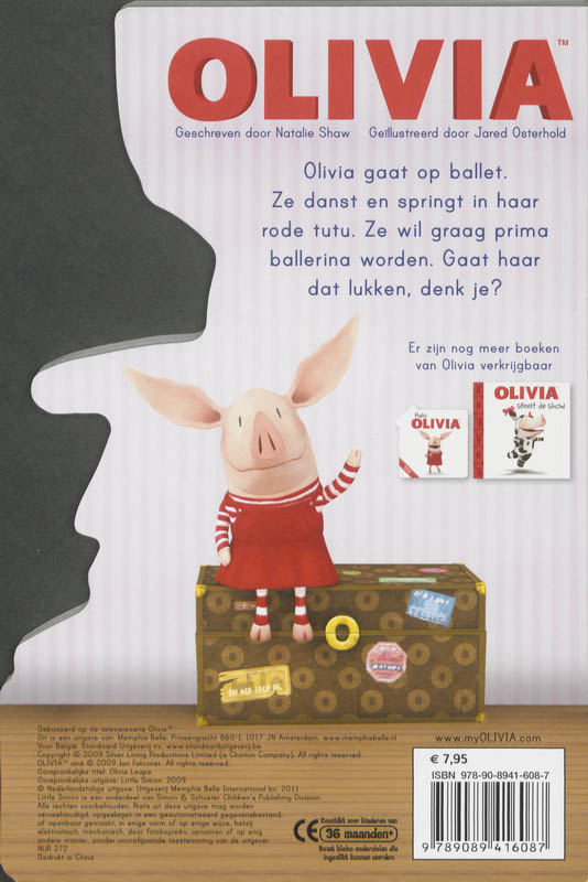 Achterkant van Spring, Olivia, spring!