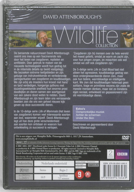 Achterkant van Wildlife Collection