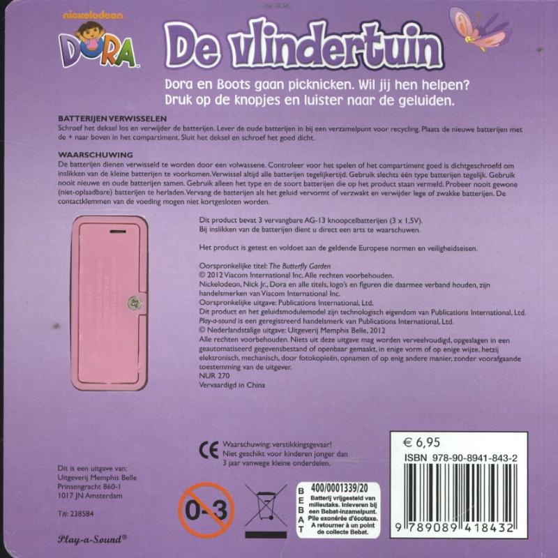 Achterkant van De vlindertuin