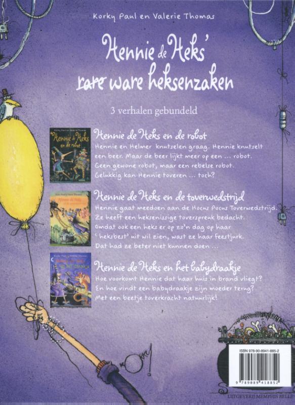 Achterkant van Hennie de Heks (rare) ware heksenzaken