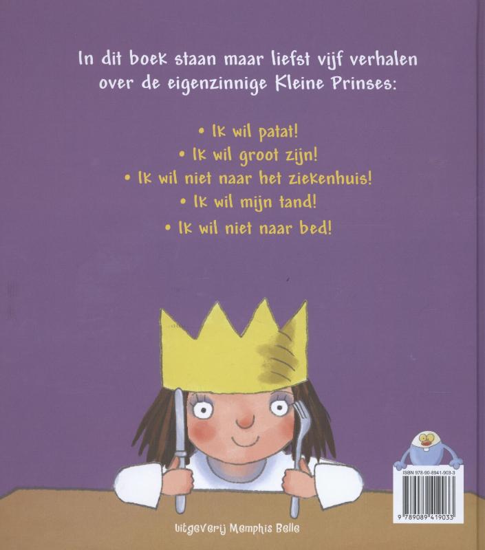 Achterkant van De grote kleine prinses