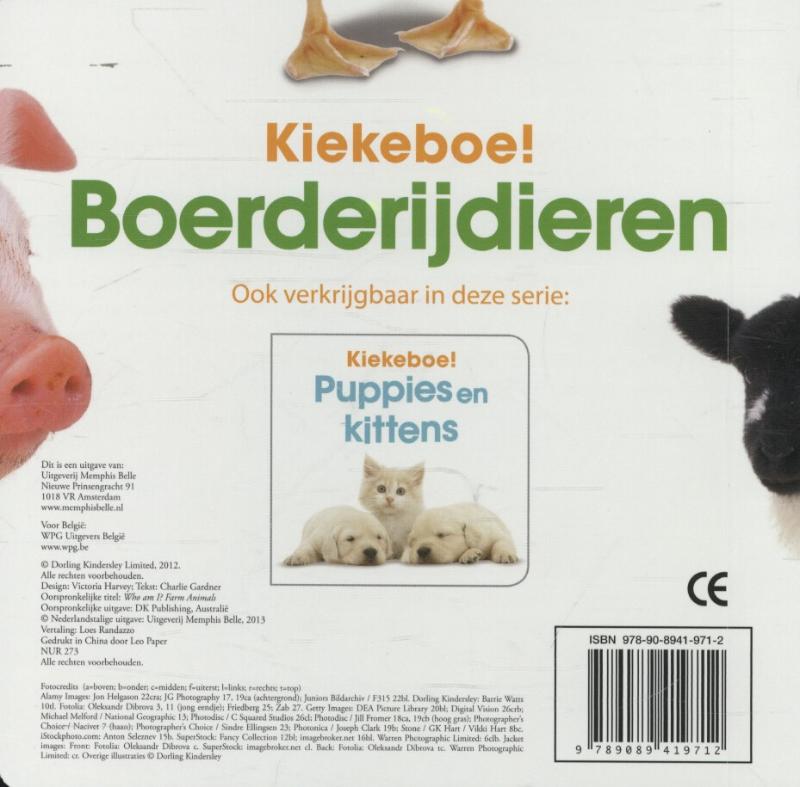 Achterkant van Boerderijdieren