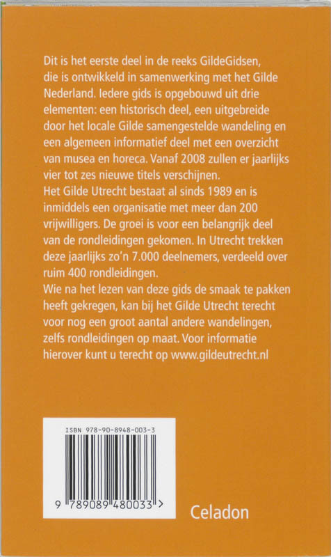 Achterkant van GildeGids Utrecht