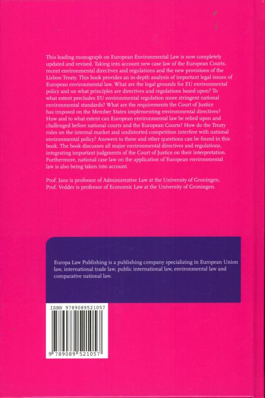 Achterkant van European environmental law